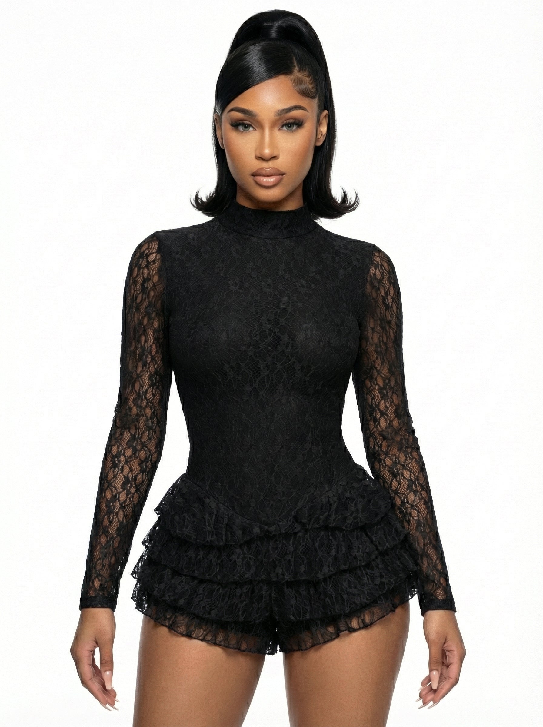 Ruffle Lace Mini Outfit