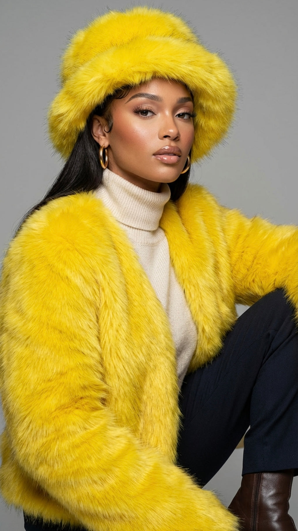 Fashionable Fur Bucket Hats