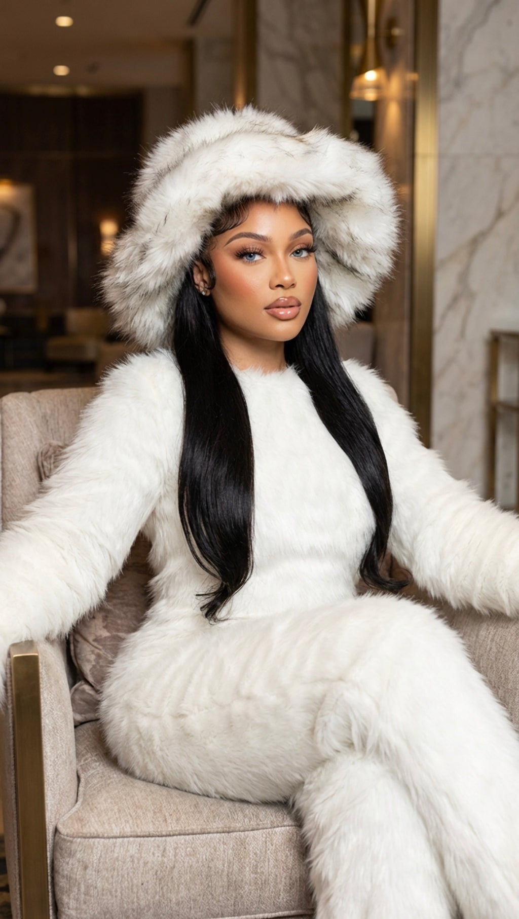Fashionable Fur Bucket Hats