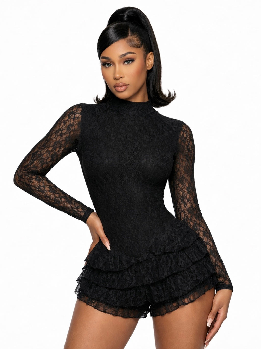 Ruffle Lace Mini Outfit