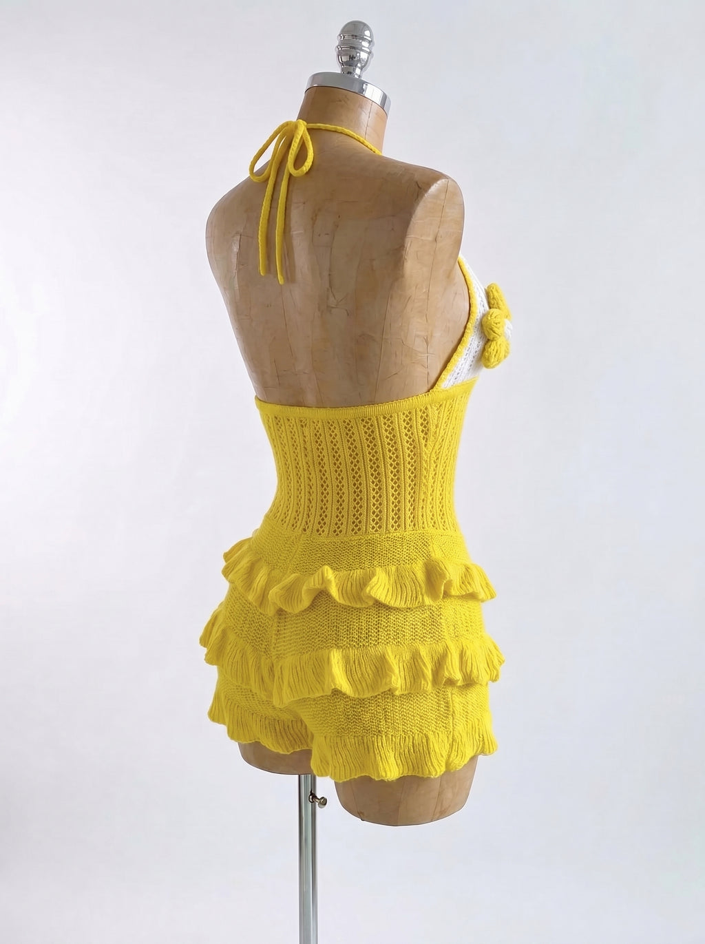Knitted Vacation Ruffle Jumpsuit