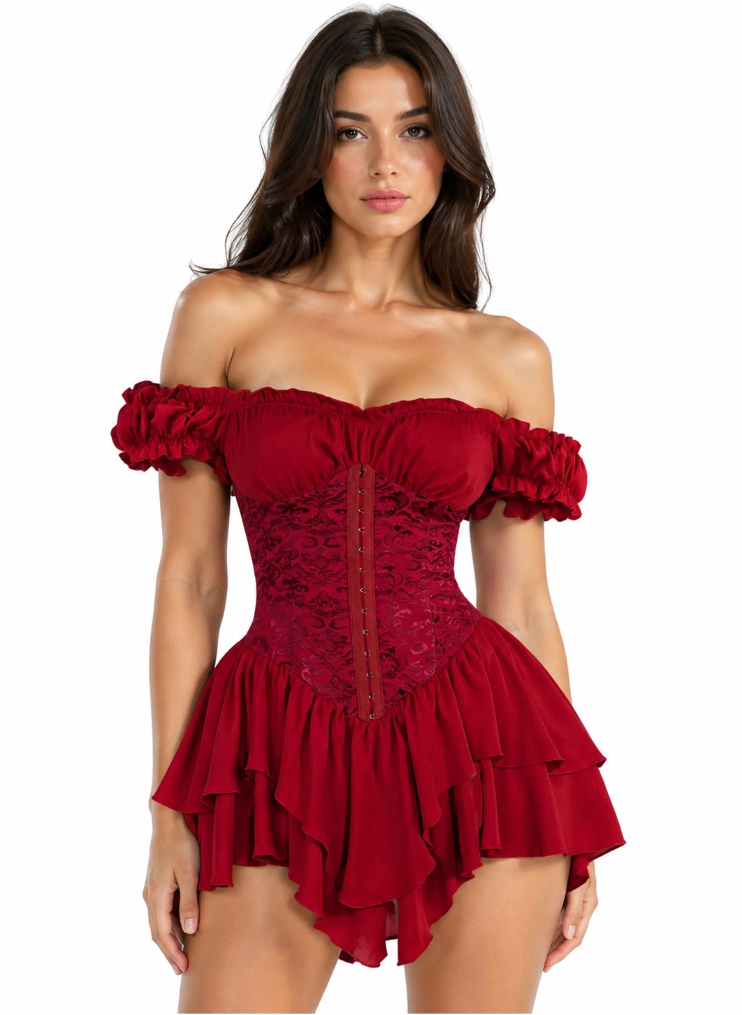 Cute Queen Style Short Dress