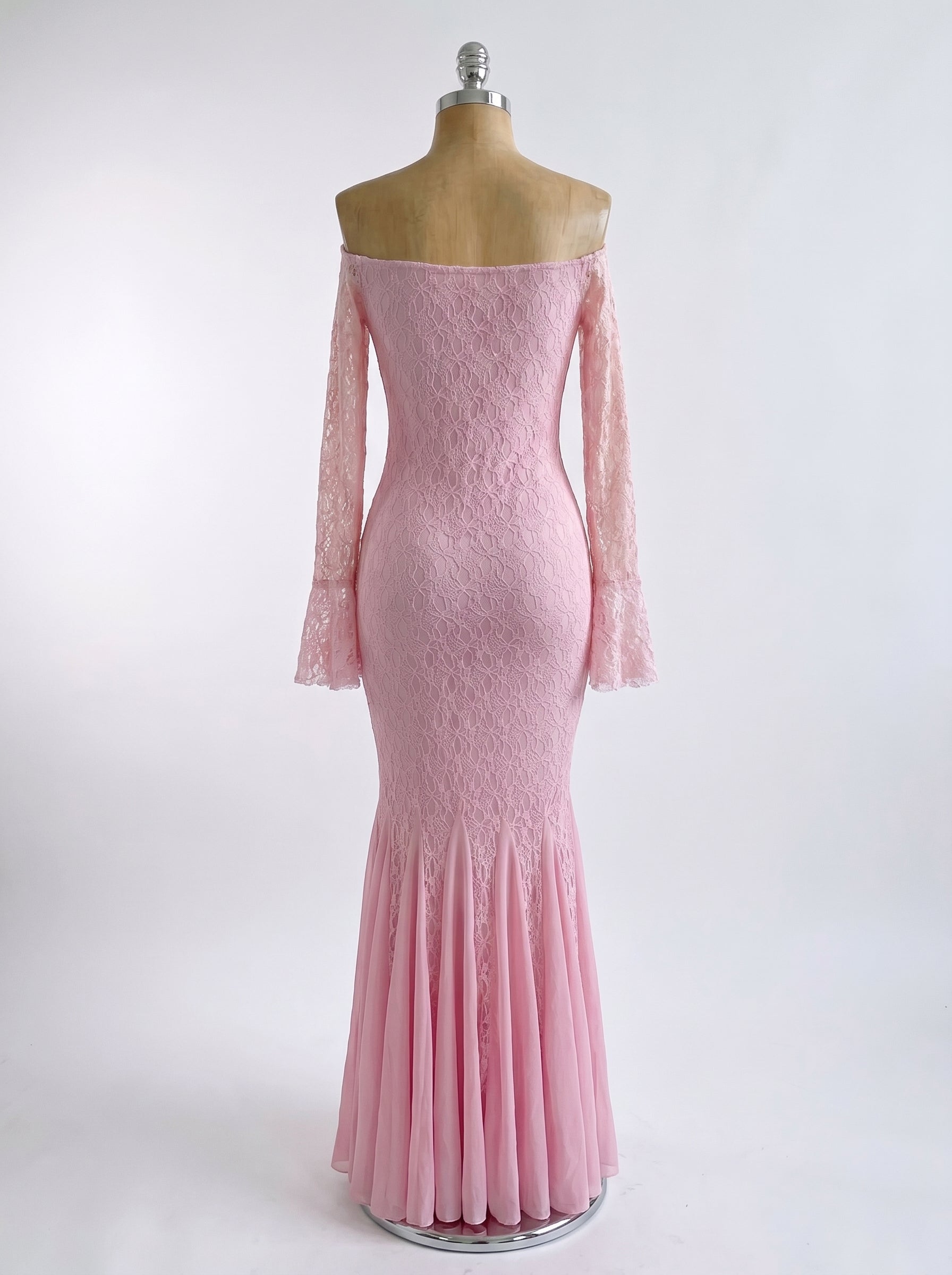 Elegant Pink Long Dress