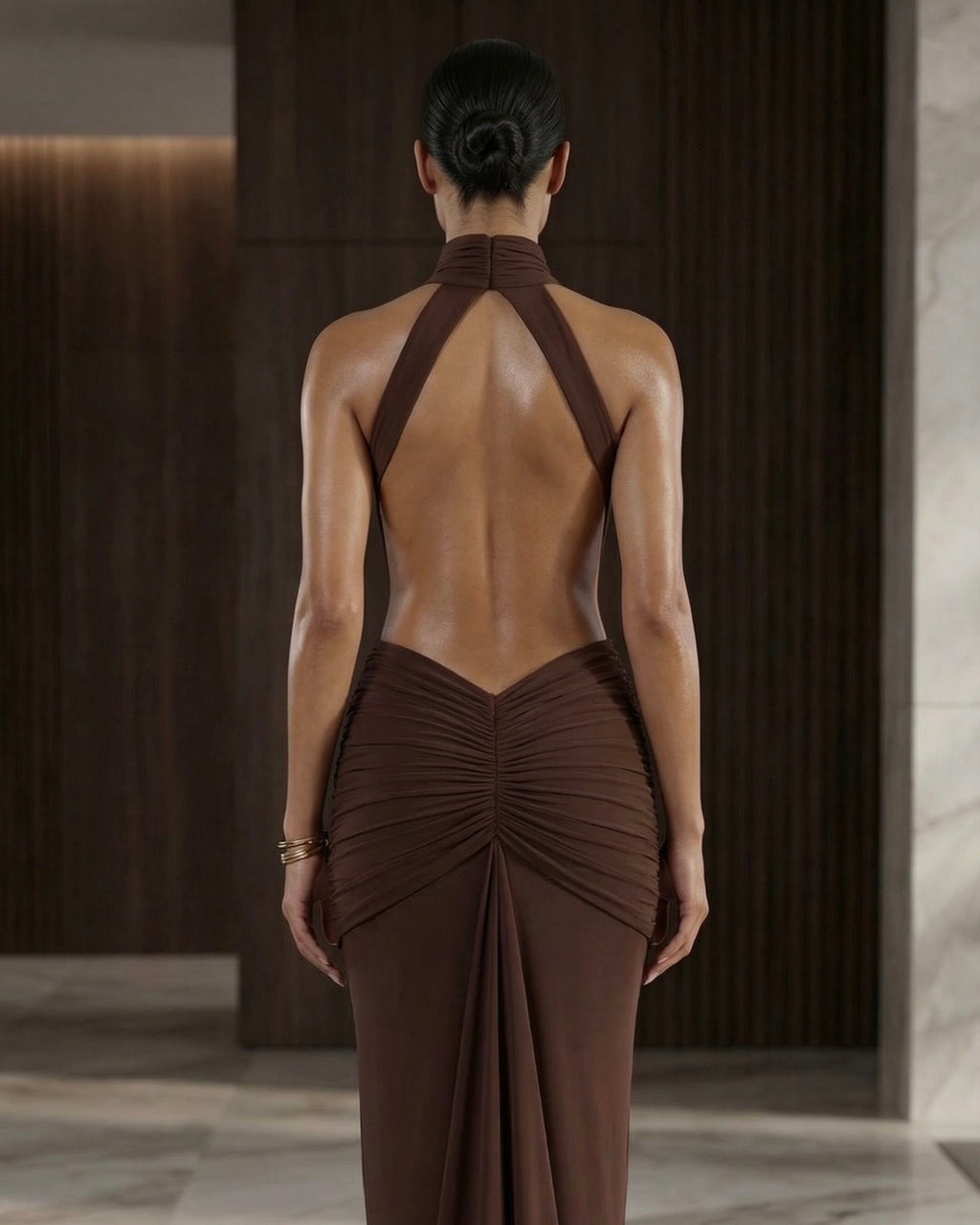 Royal Backless Dress