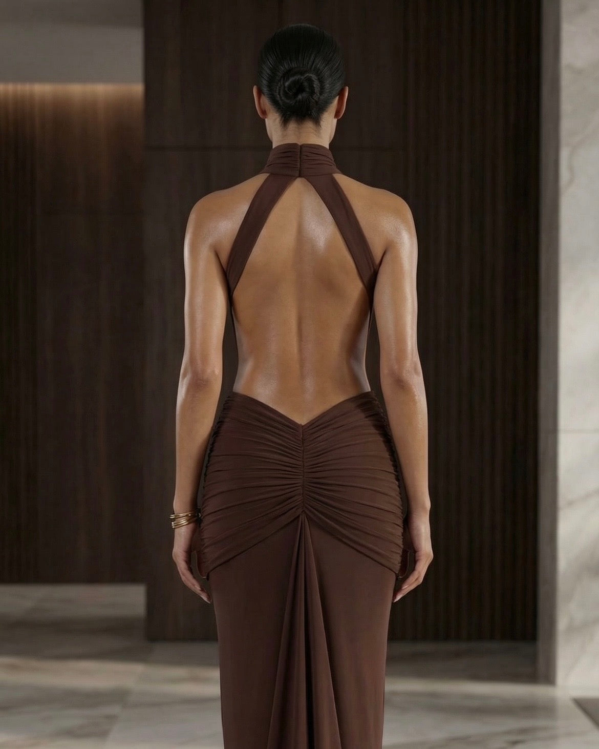 Royal Backless Dress