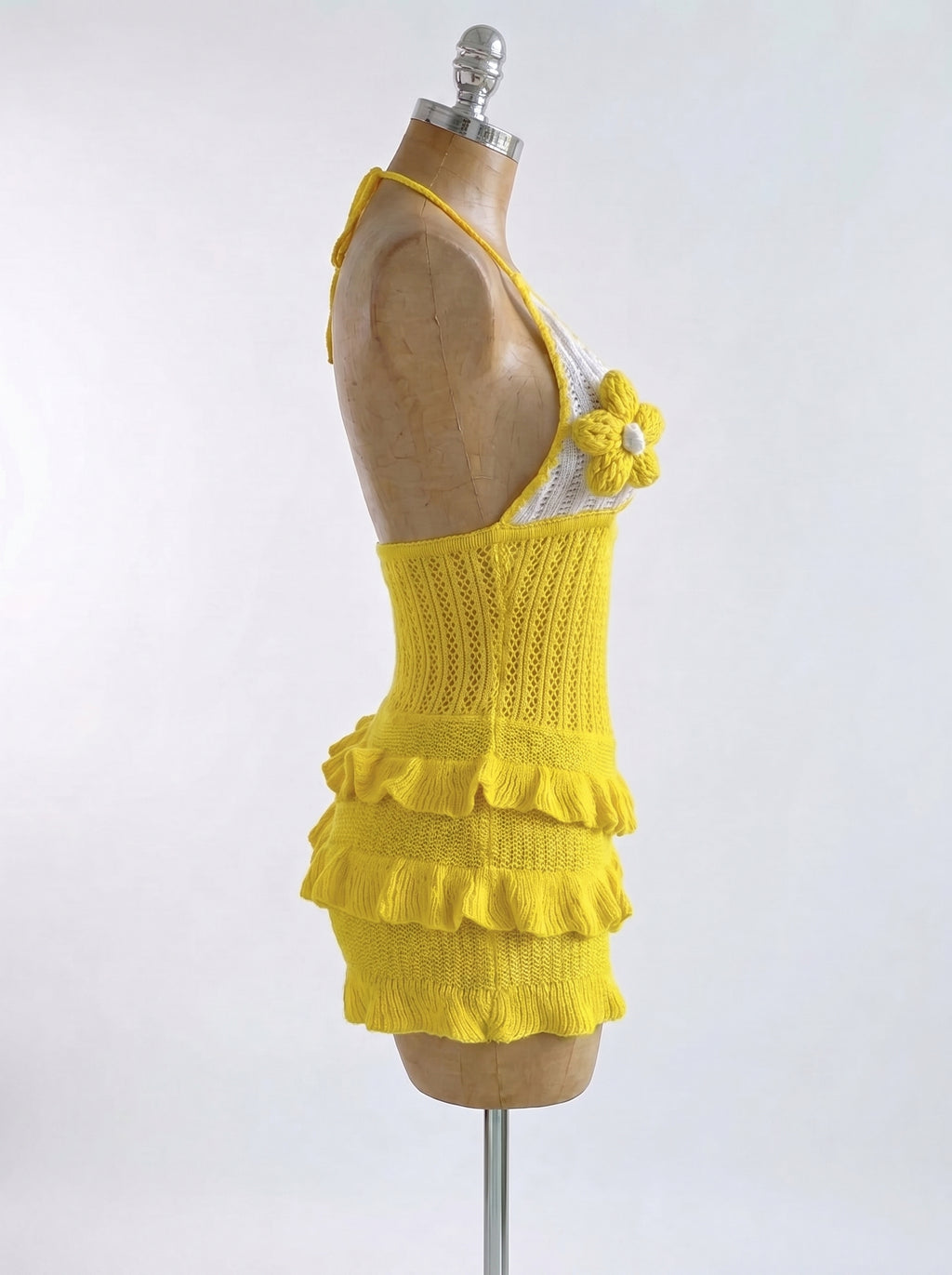Knitted Vacation Ruffle Jumpsuit