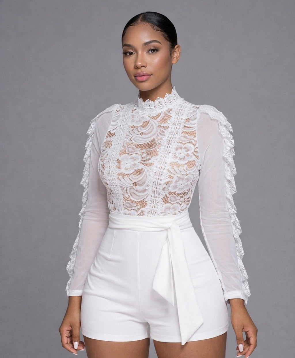 Classy Lace Top Jumpsuit