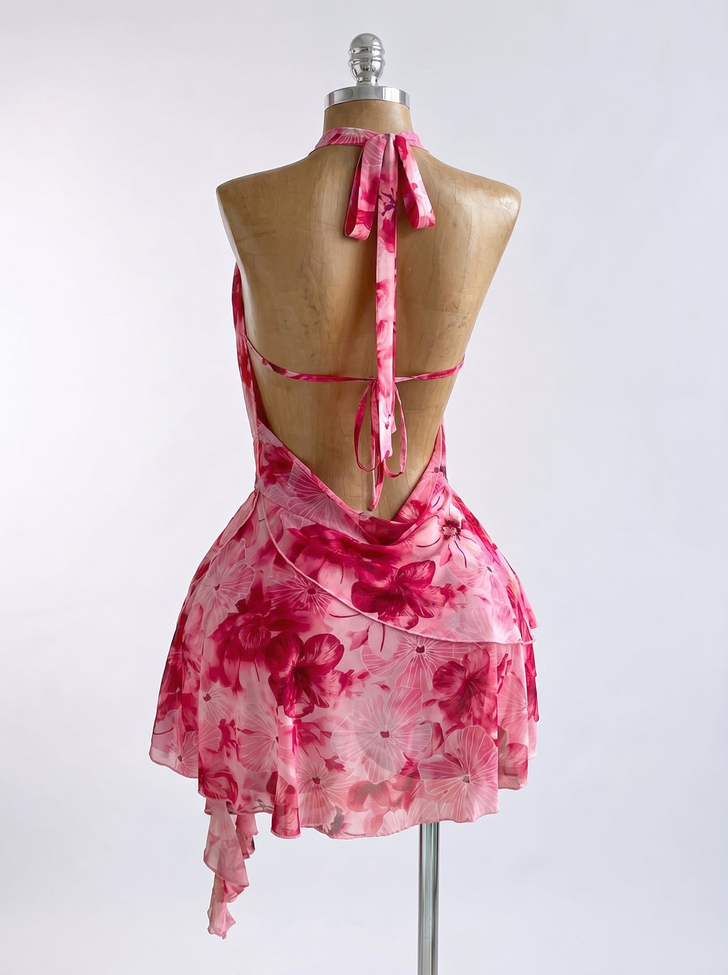 Pink Vacation Flower Dress