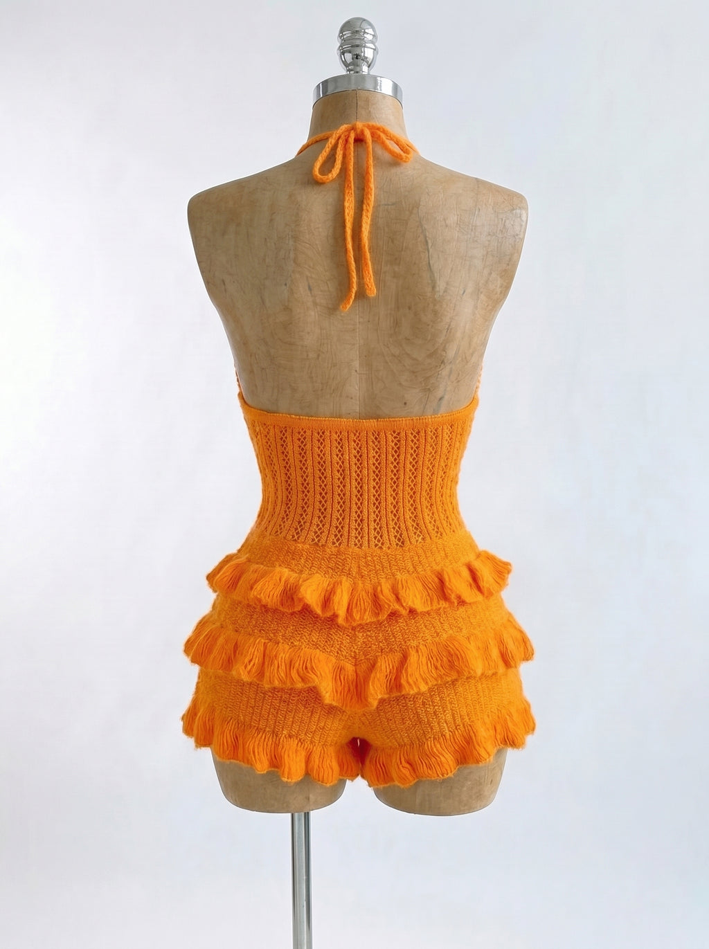 Knitted Vacation Ruffle Jumpsuit