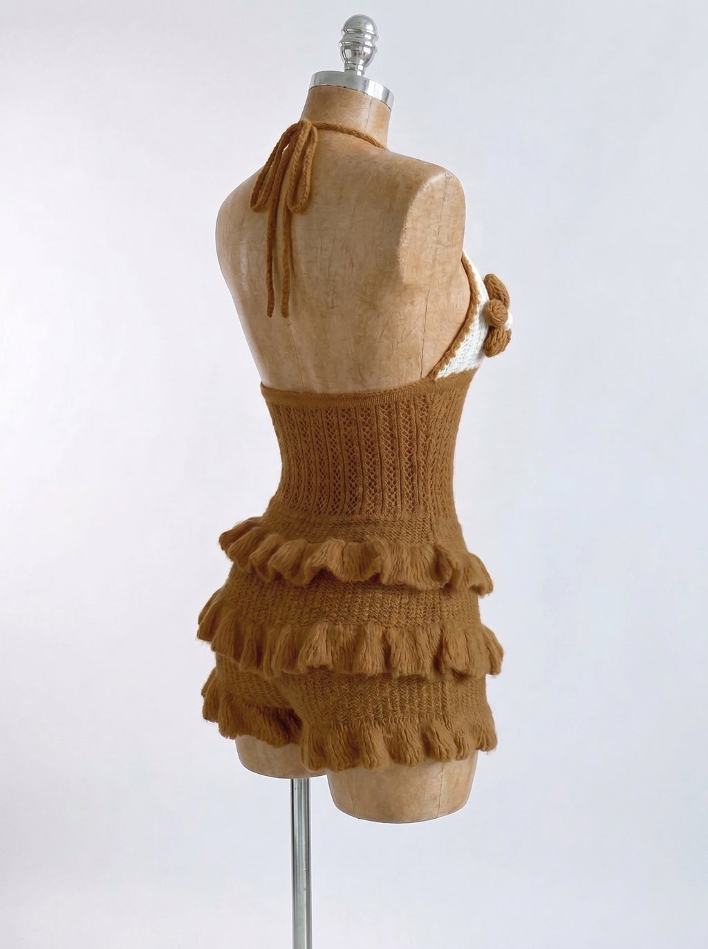 Knitted Vacation Ruffle Jumpsuit