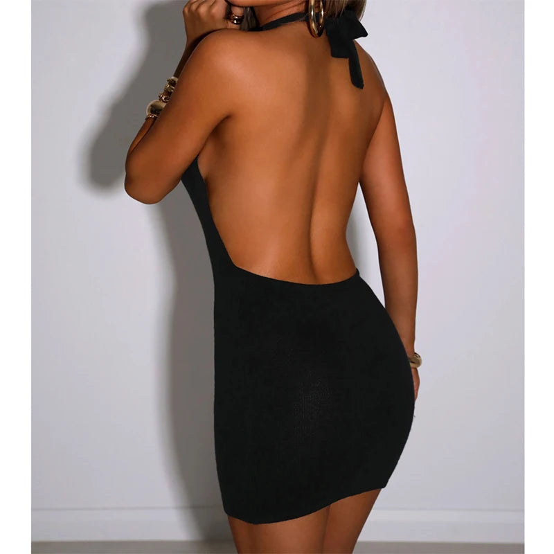 Backless Mini Dresses