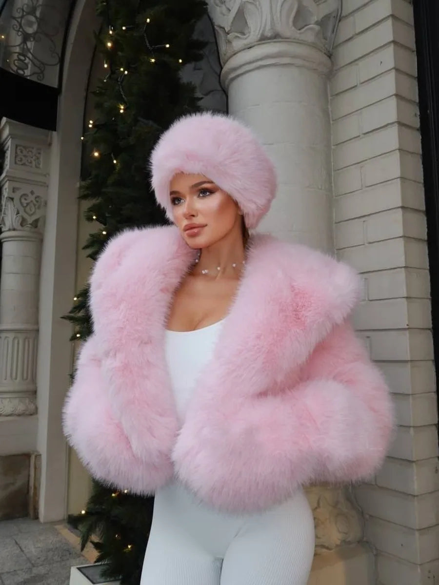 Pink Girly Fur Coat