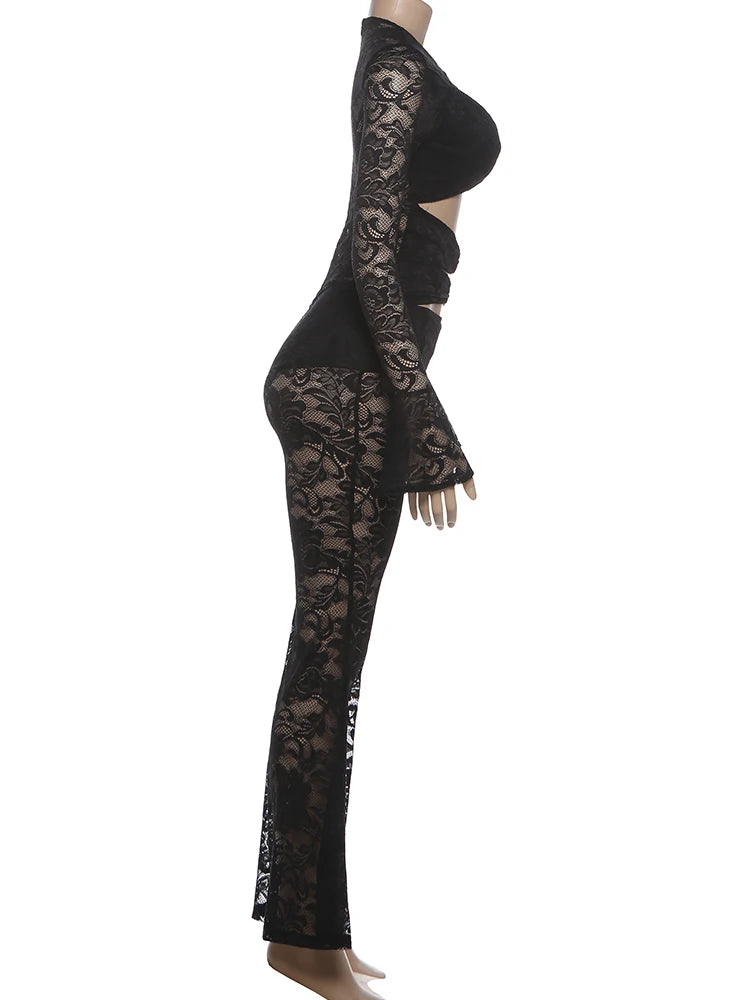Open Lace Full body Jumpsuits