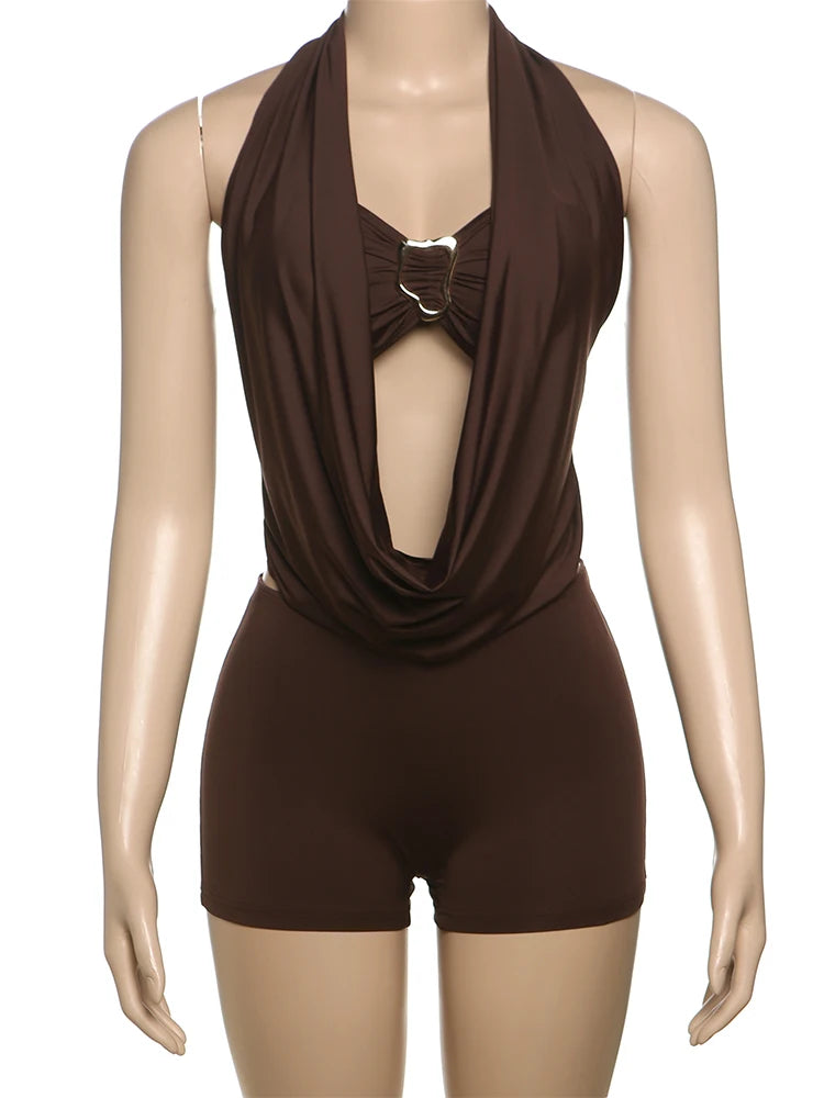 Summer Swinging Slim Romper