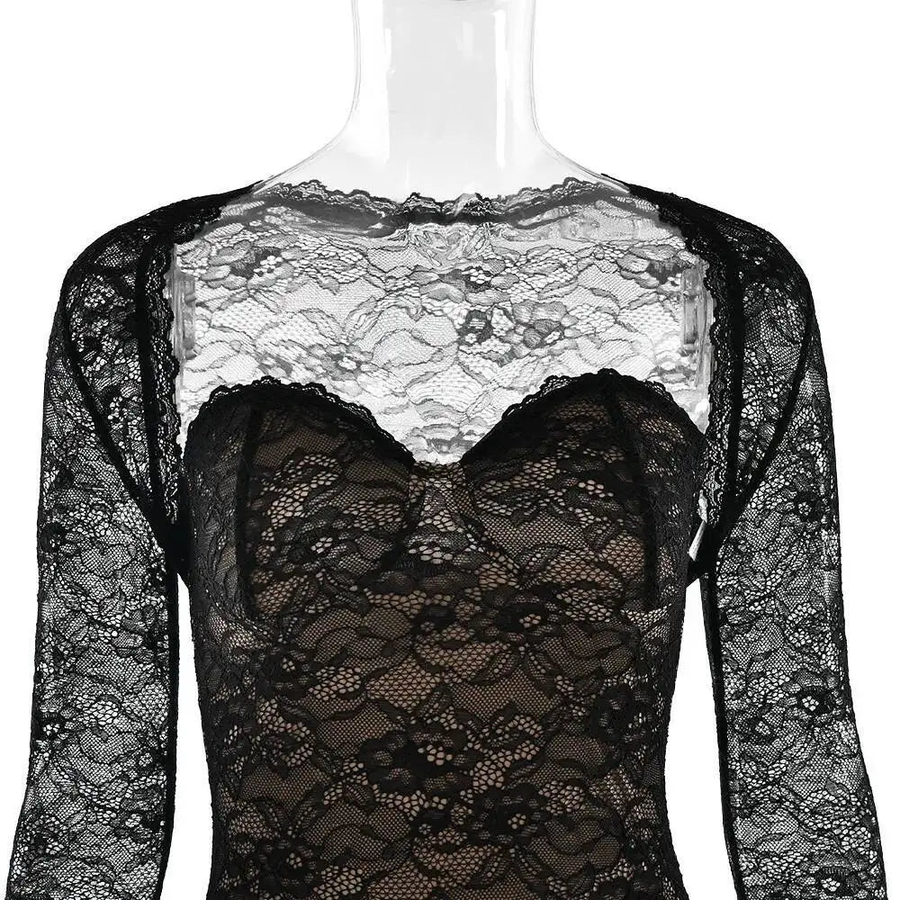 Slim Lace Bodycon Dress