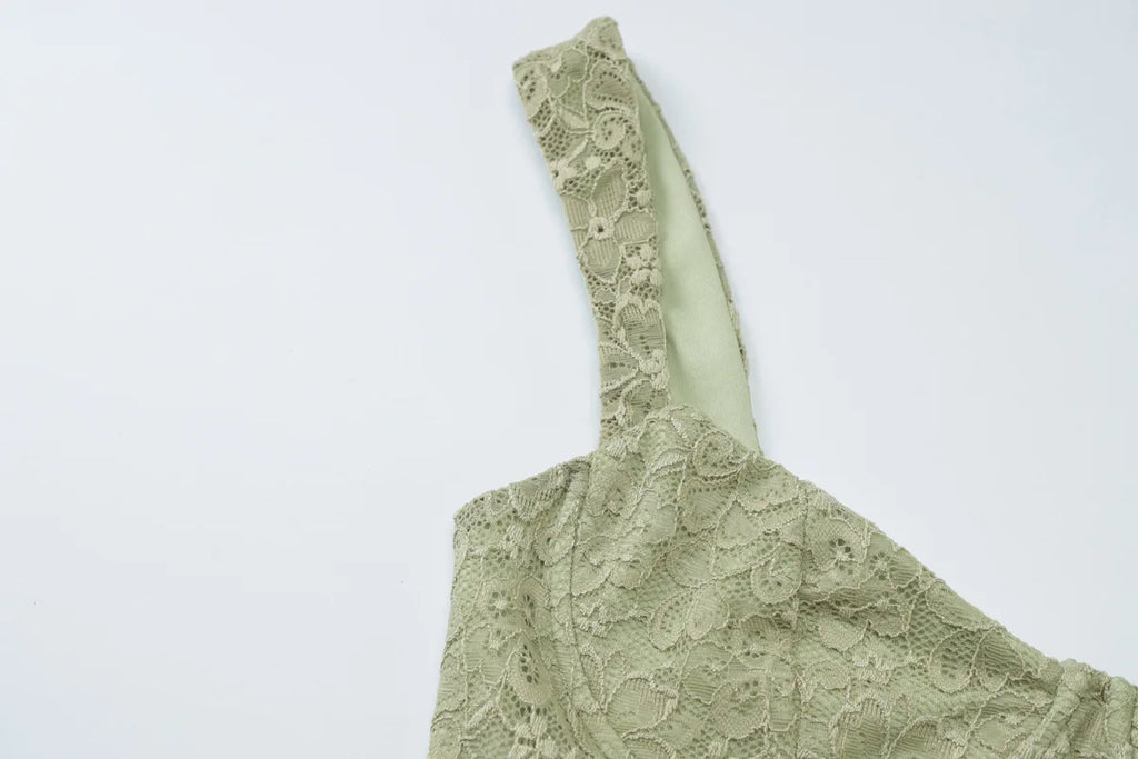 Classy Tie Up Lace Dress