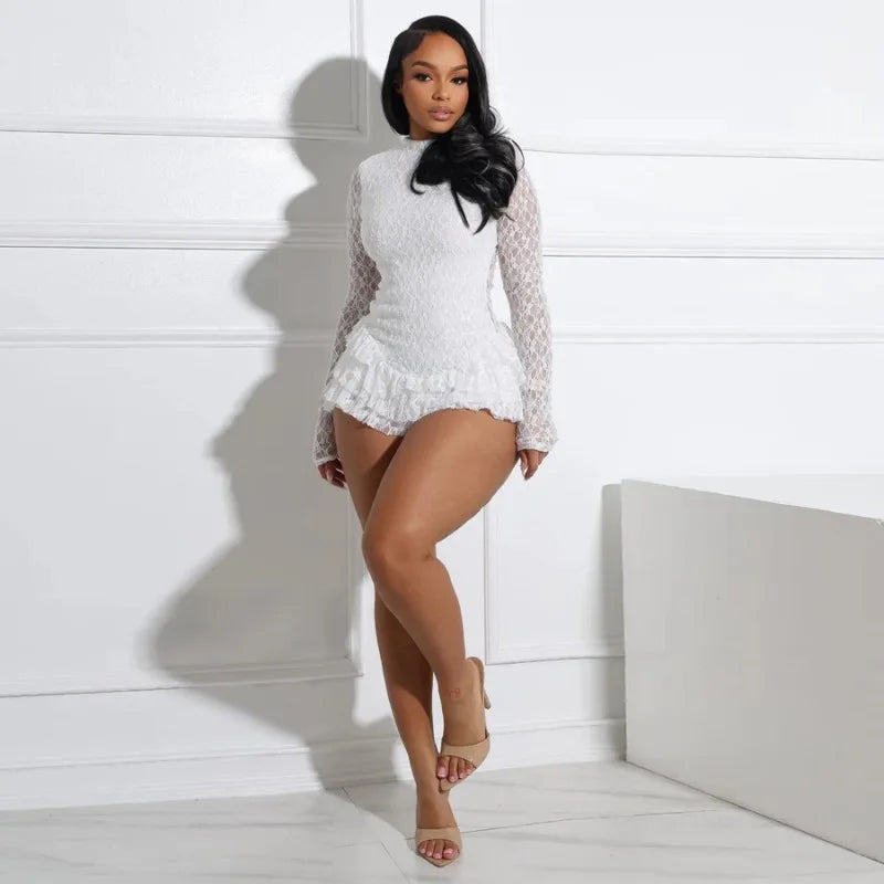 Ruffle Lace Mini Outfit