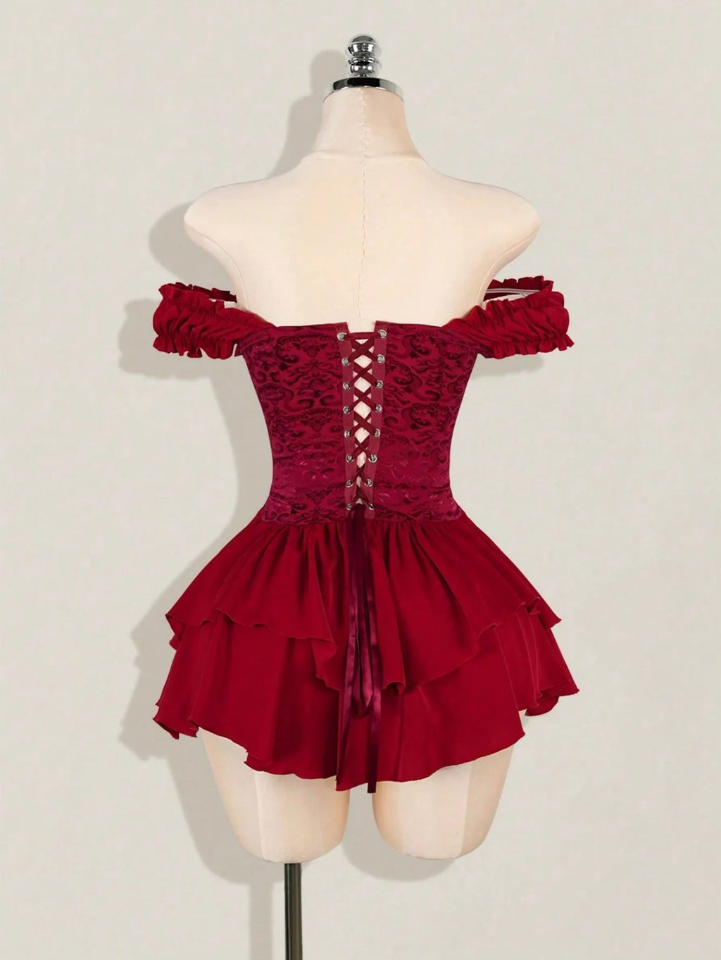 Cute Queen Style Short Dress
