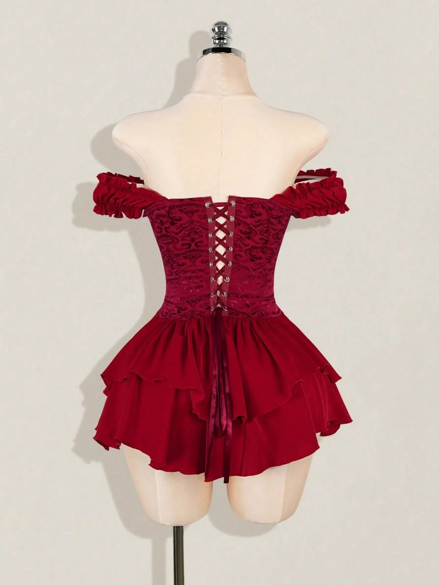 Cute Queen Style Short Dress