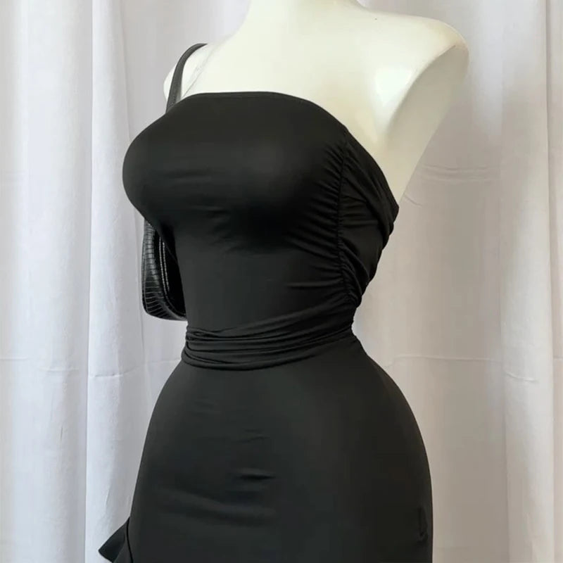 Strapless Ruffle Dress