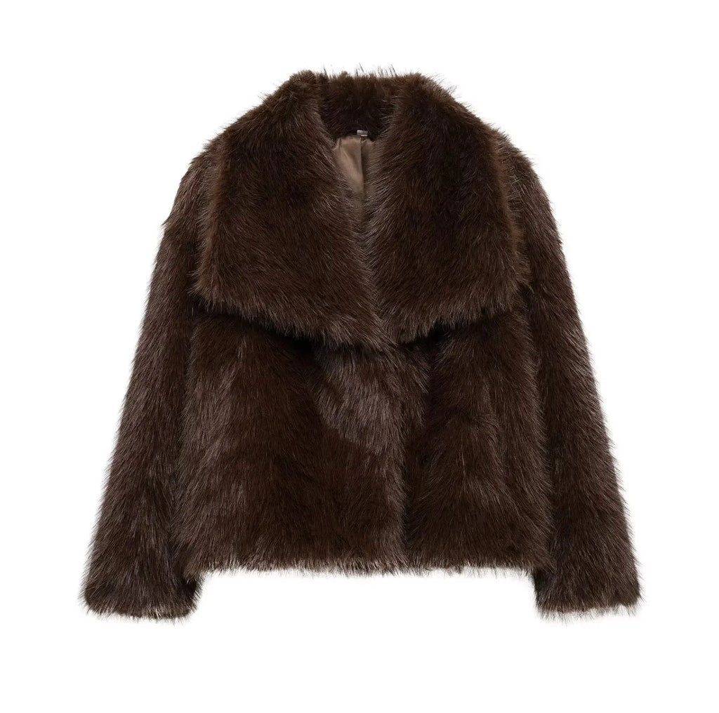 Deep Brown Fur Coat