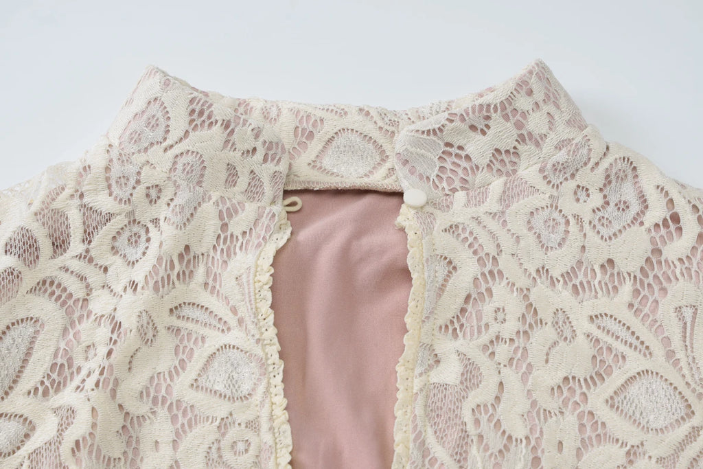 Elegant Lace Mini Dress