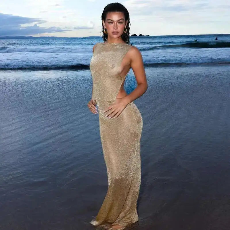 Sparkle Backless Dress