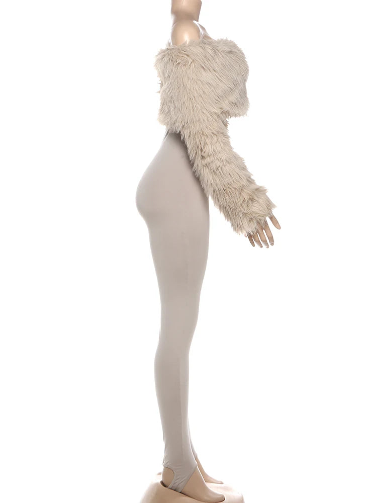 Sexy Luxury Furry Jumpsuit