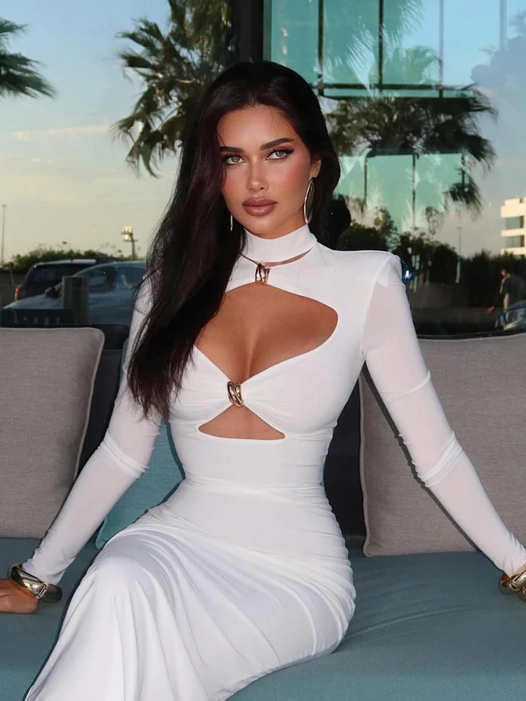 Elegant White Party Dress