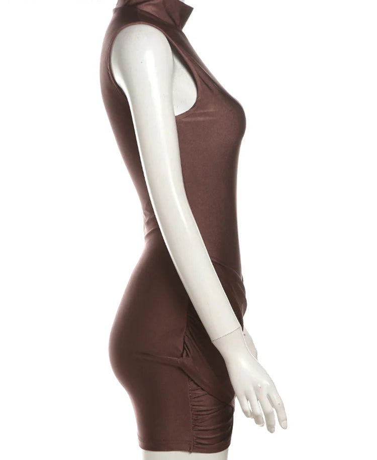 Classy Crossover Mini Dress