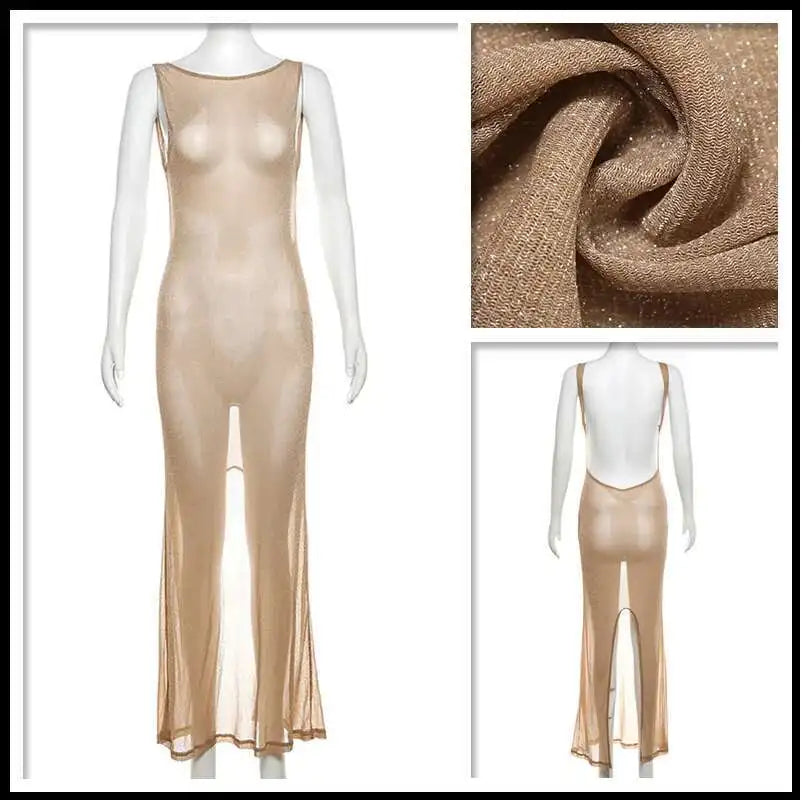 Sparkle Backless Dress