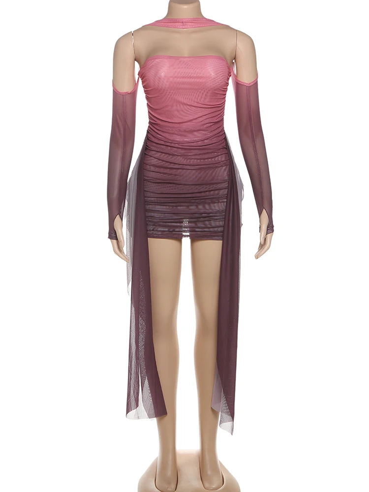 Thin Ribbons Tassel Dress