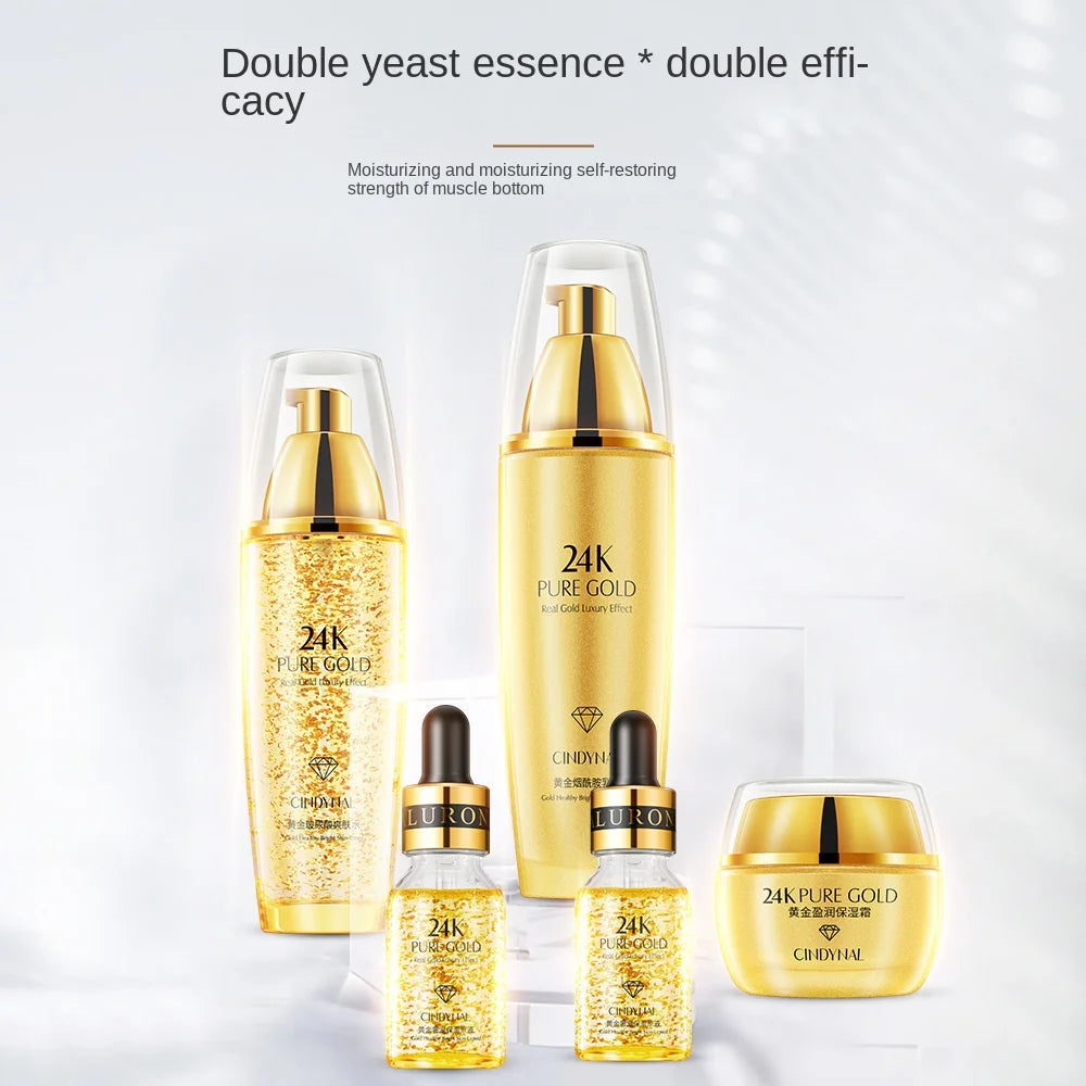 24K Gold Skin Care Sets Moisturizes