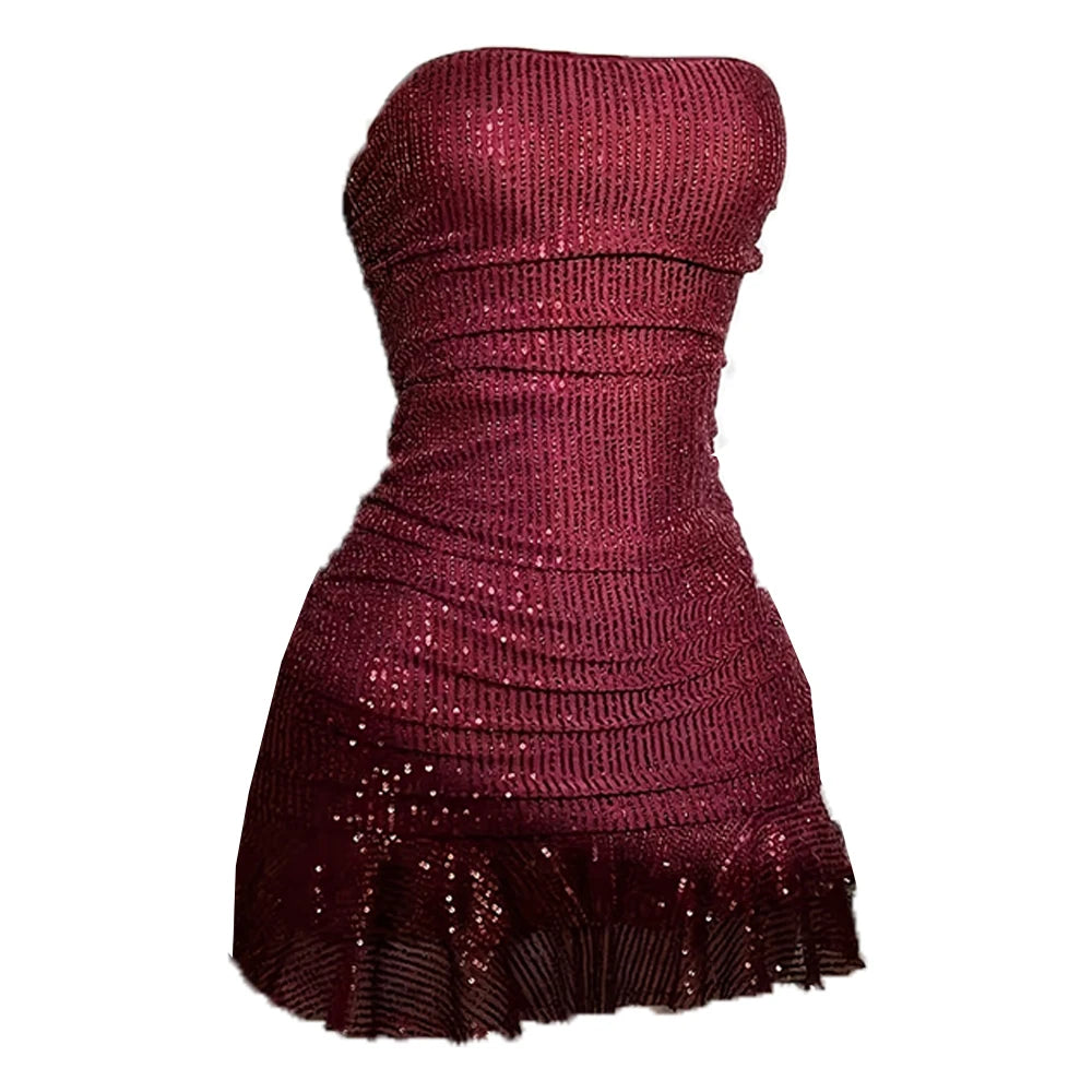Sexy Strapless Mini Dress
