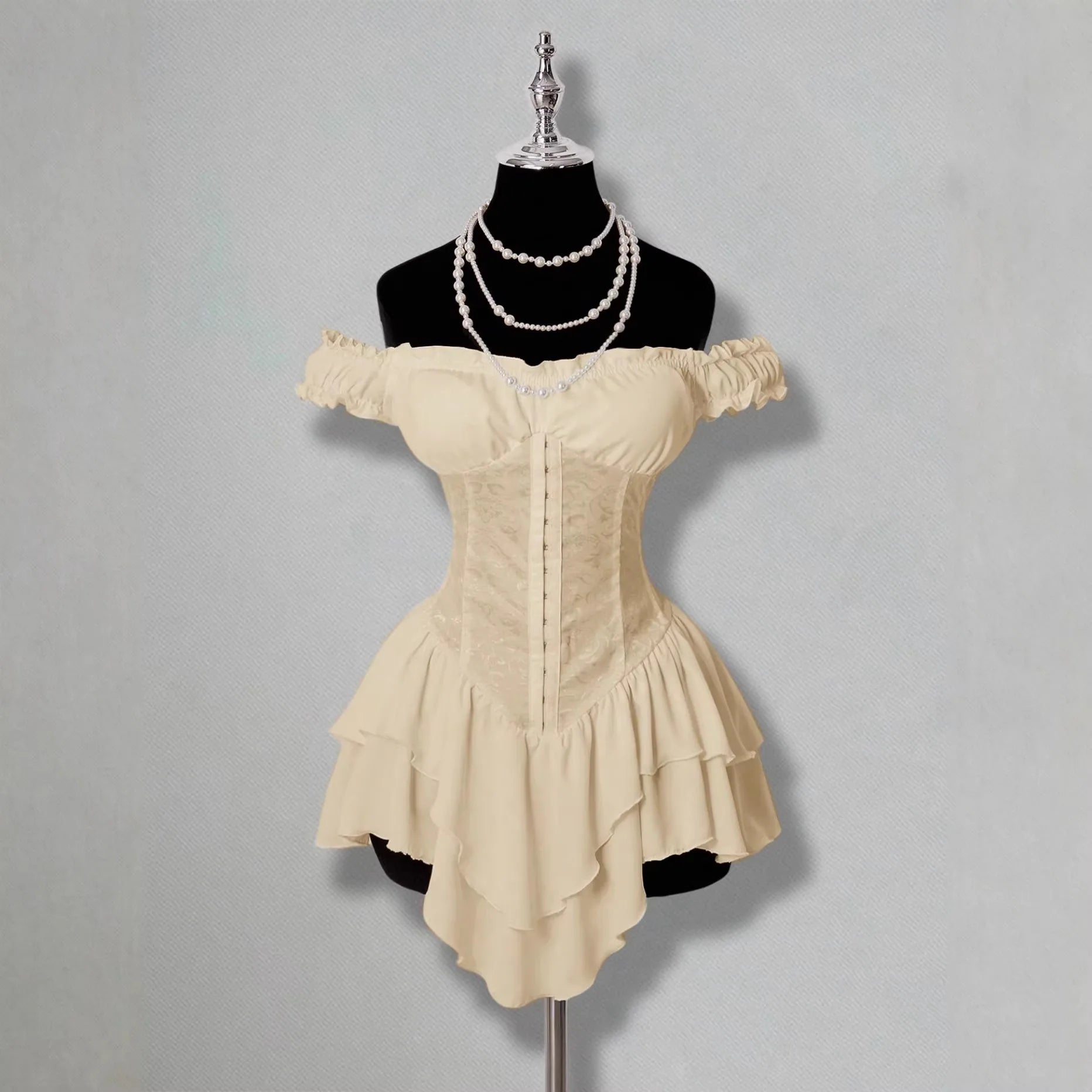 Cute Queen Style Short Dress