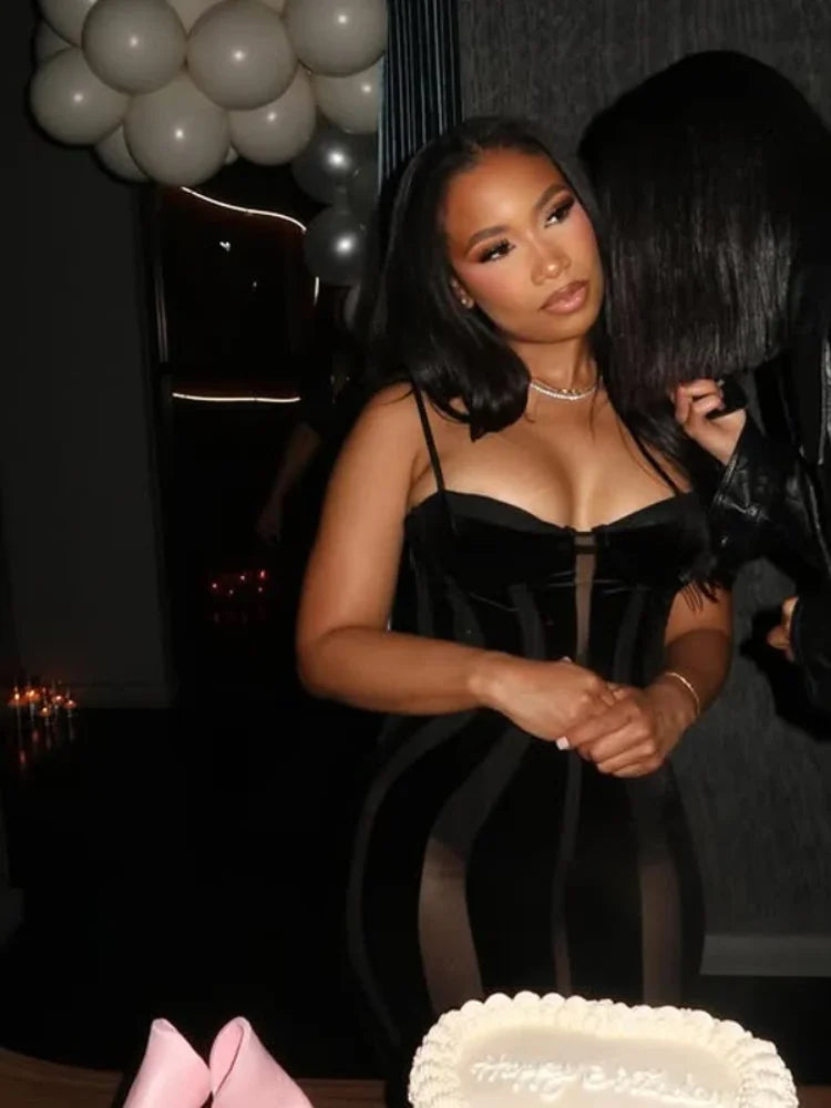 Black Velvet Dress