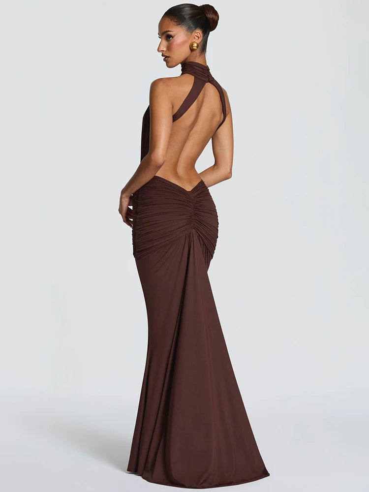Royal Backless Dress