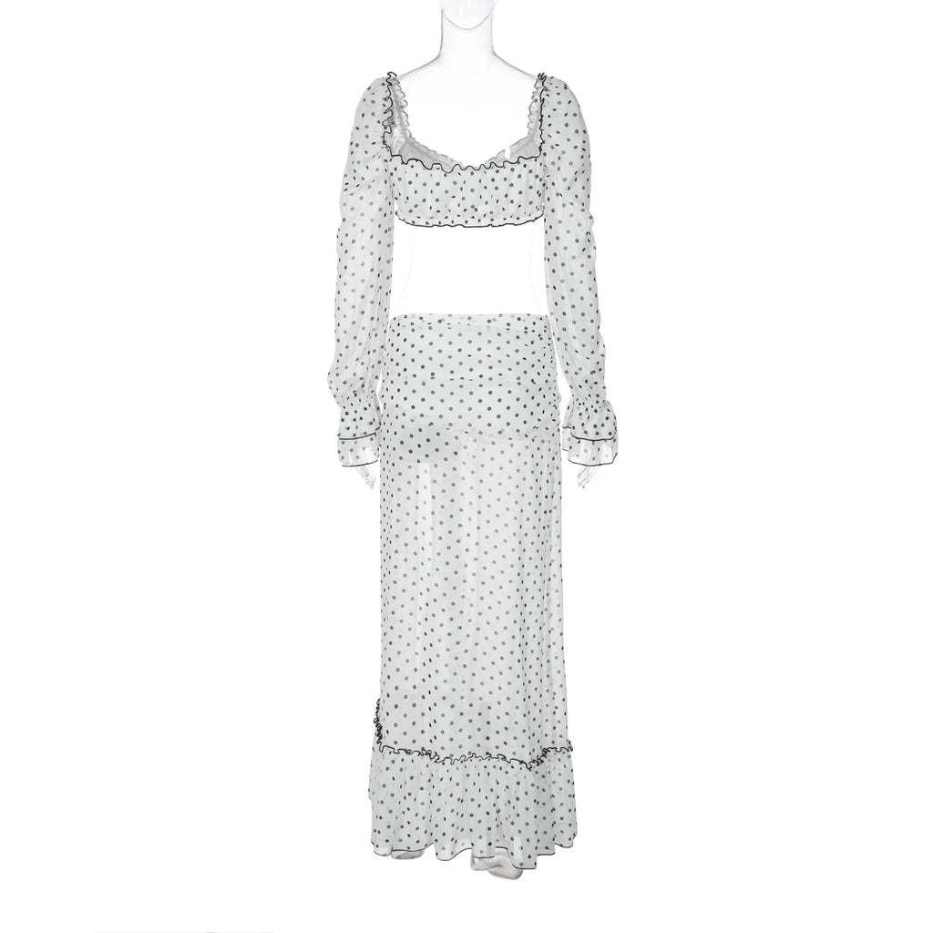 Polka Dot Print 2 Pieces Sets