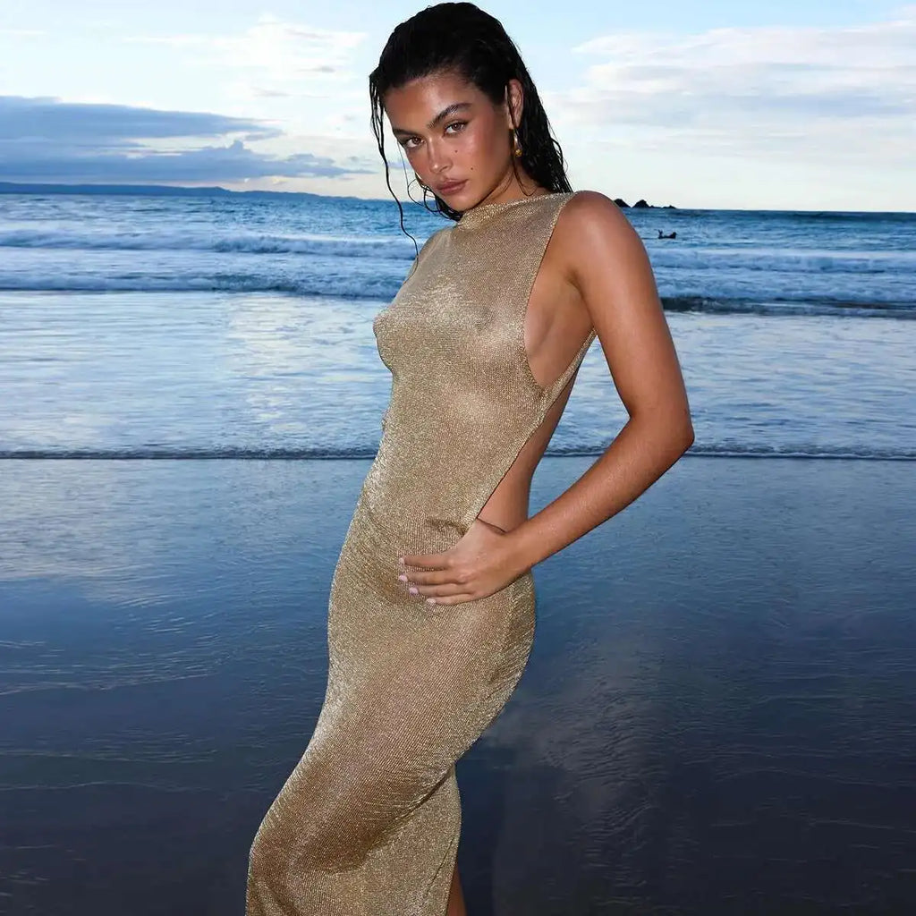 Sparkle Backless Dress