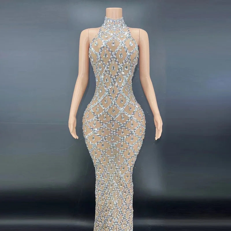 Luxurious Rhinestone Dress