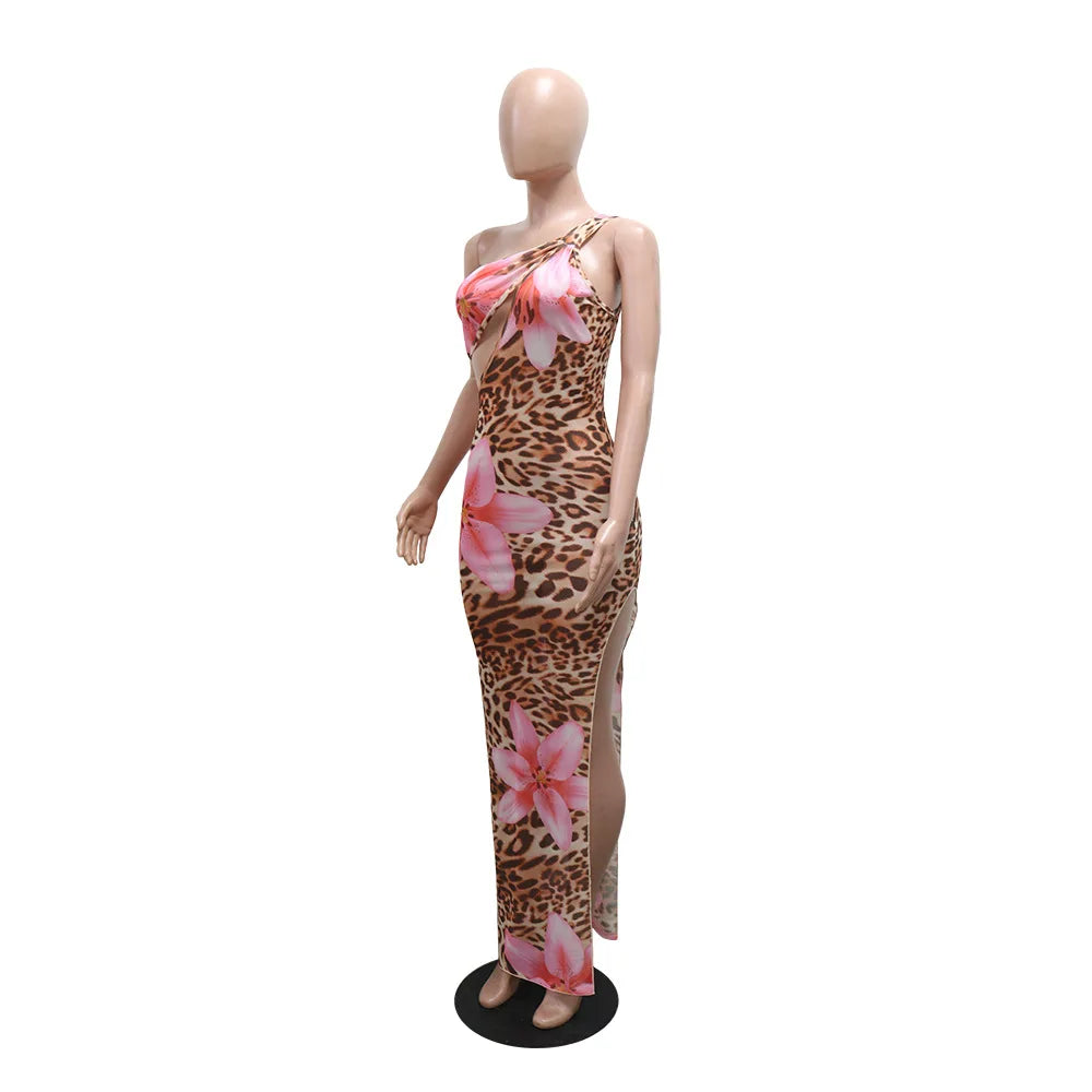 Floral Leopard Summer Dresses