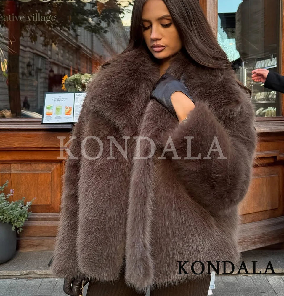 Deep Brown Fur Coat