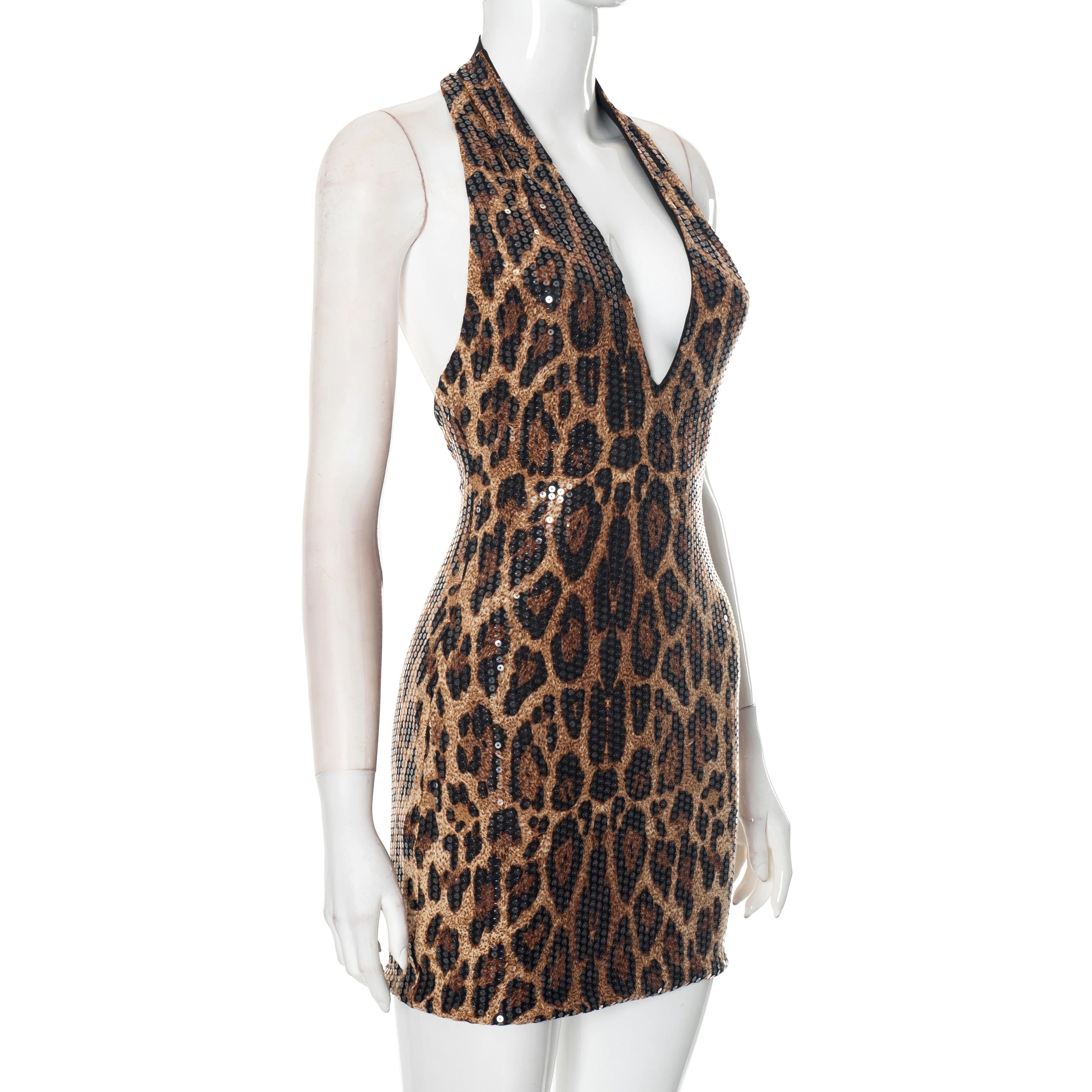 Shimmer Leopard Dress