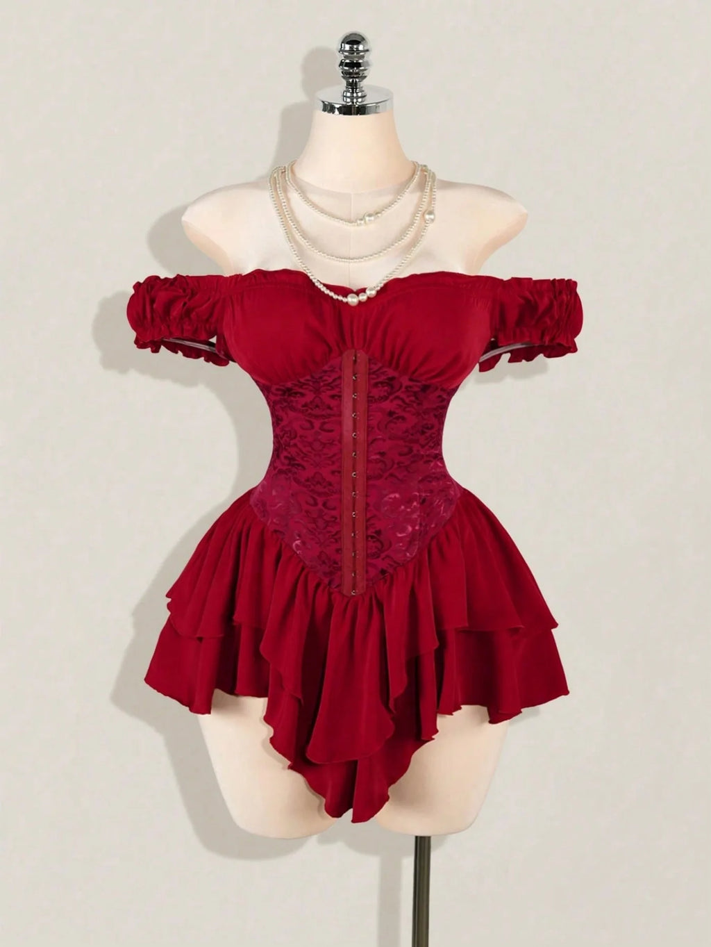 Cute Queen Style Short Dress