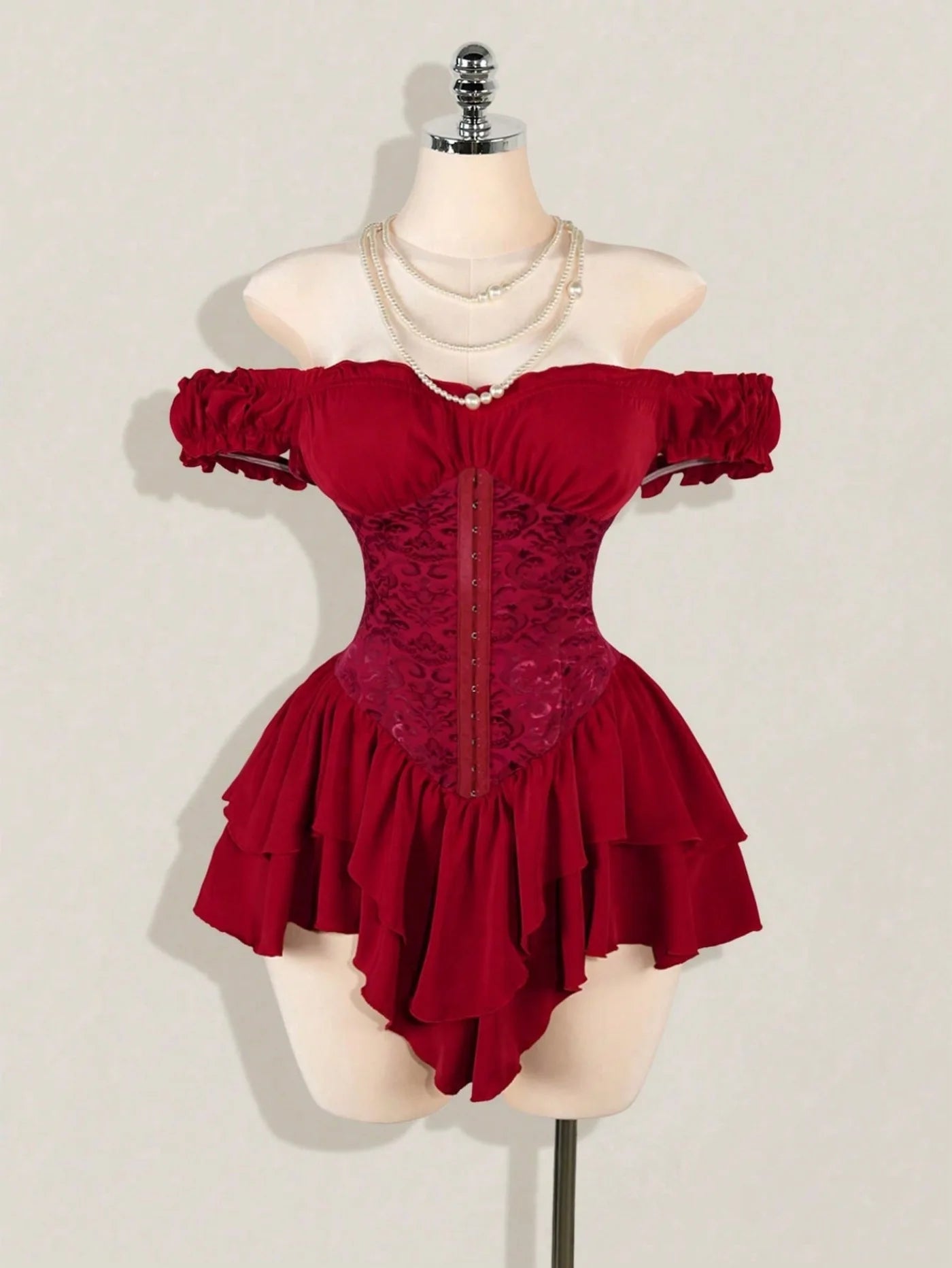 Cute Queen Style Short Dress
