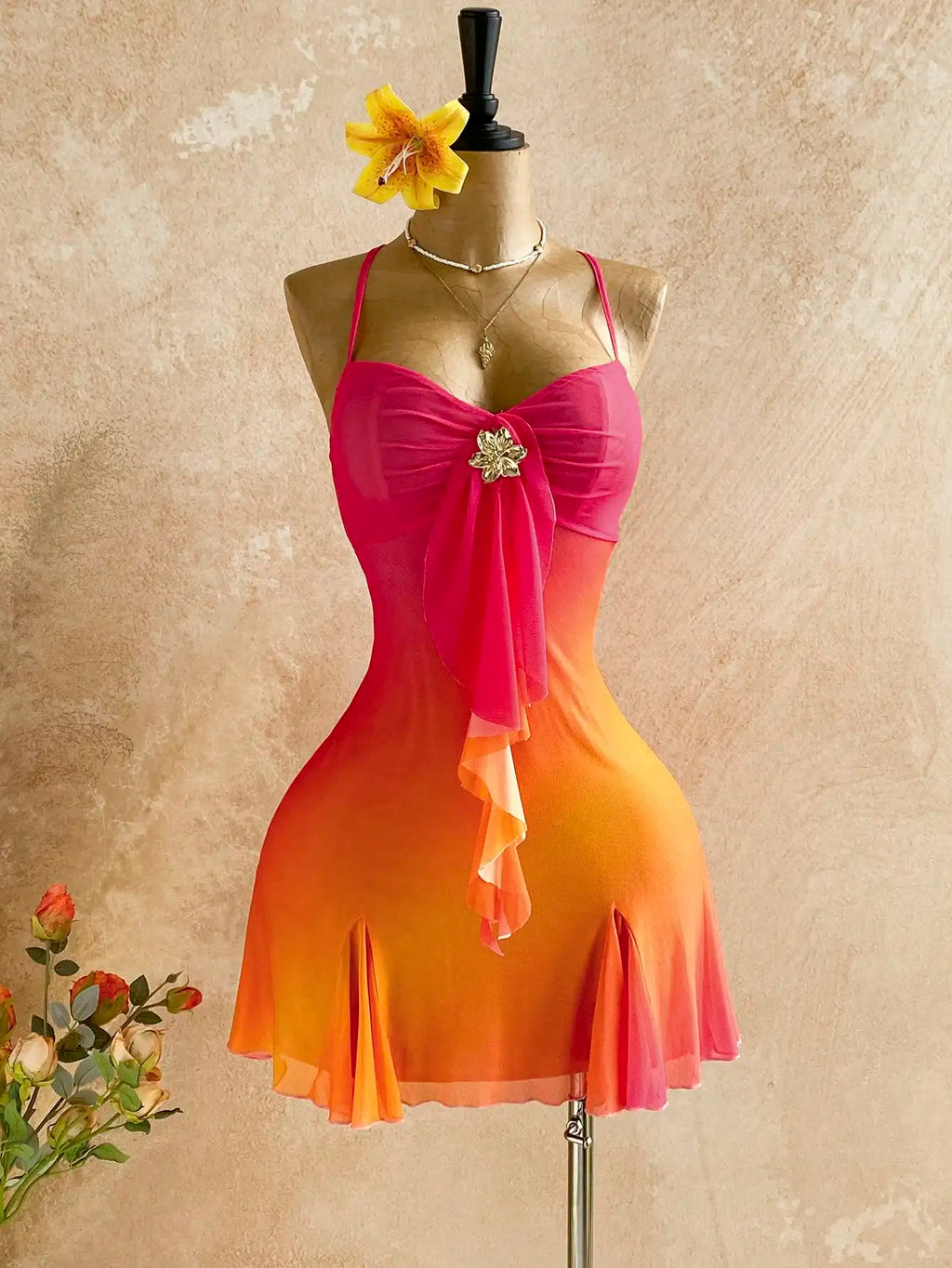 Beach Sunset Mini Dress