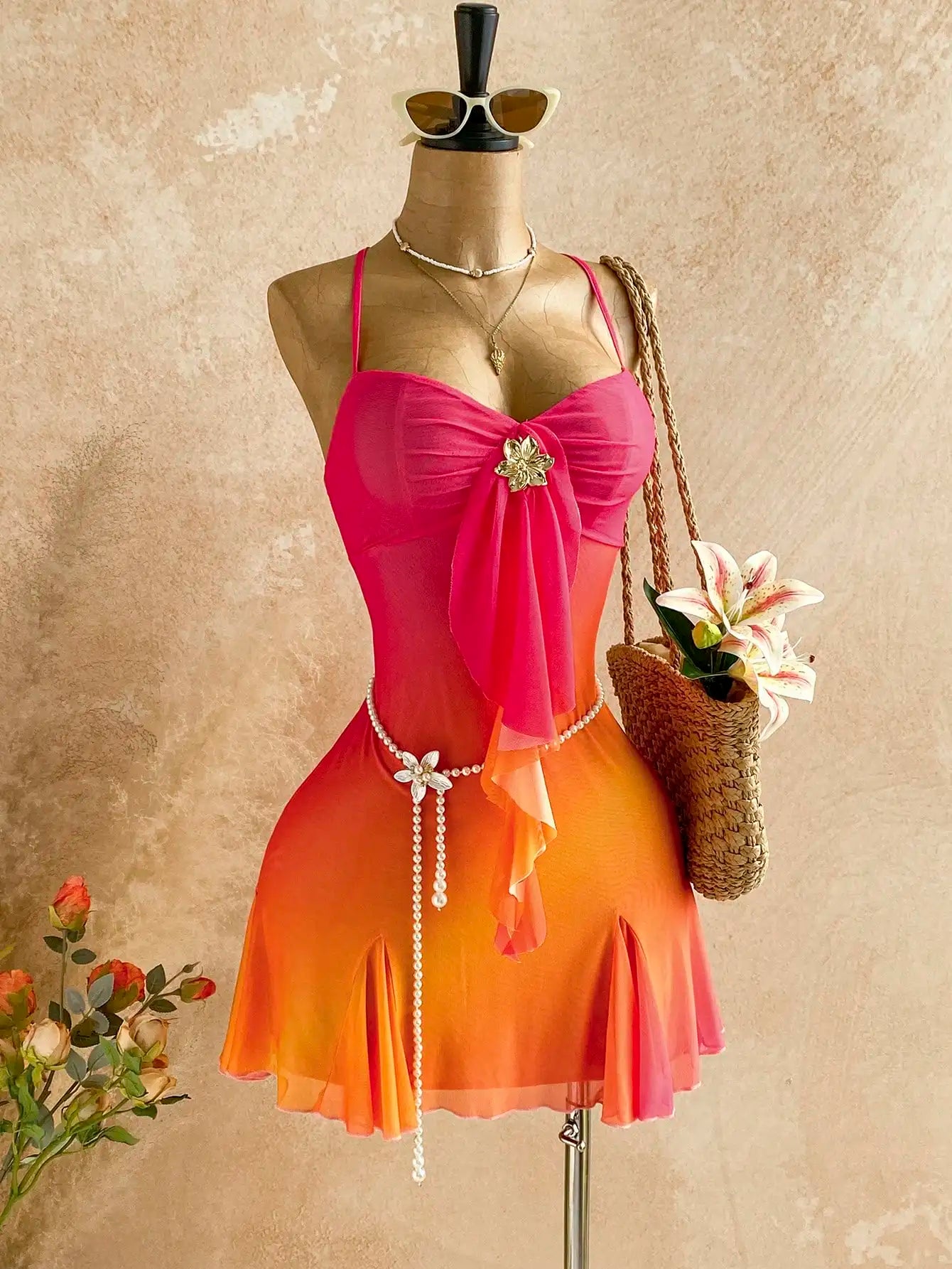 Beach Sunset Mini Dress