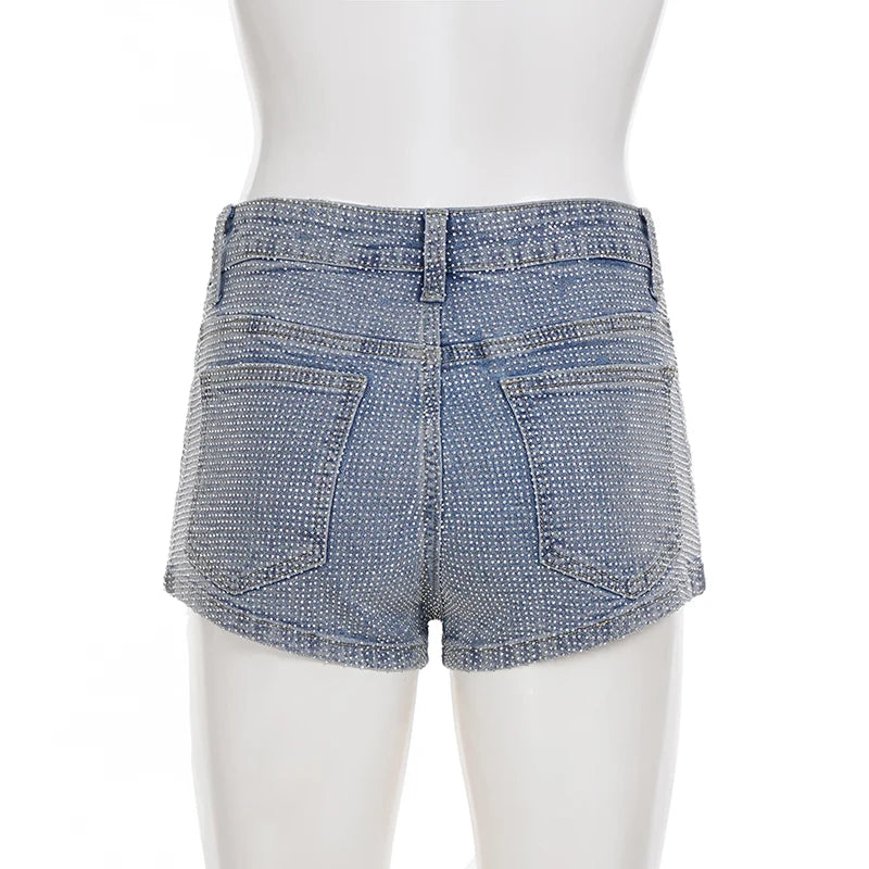 Sparkle Glam Rhinestone Shorts