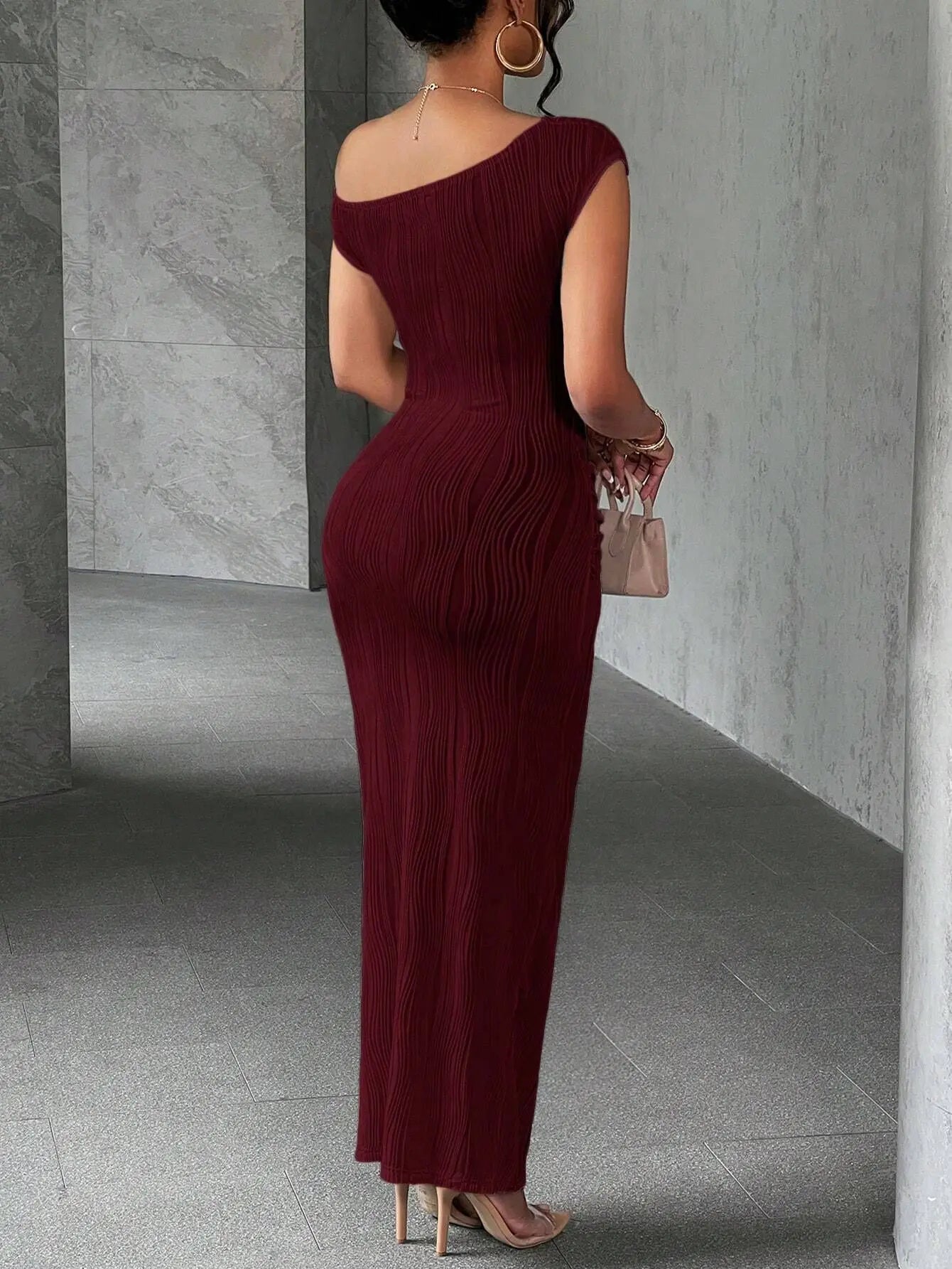 Elegant Slanted Dress