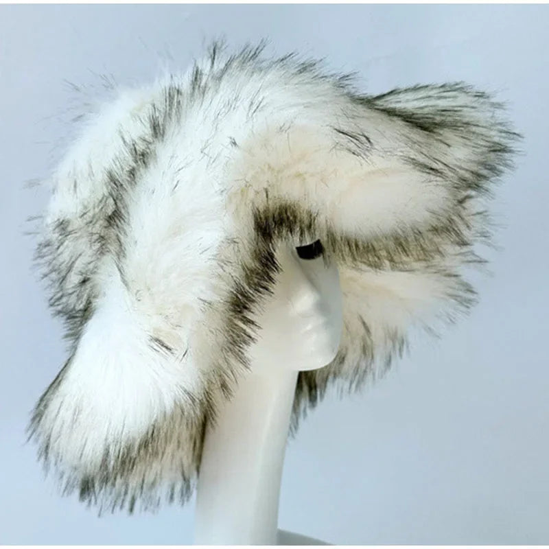 Fashionable Fur Bucket Hats